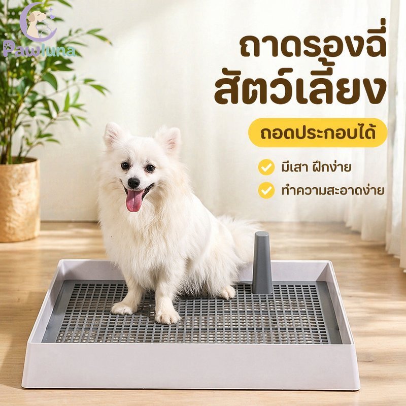 สุนัขไม่เต็มเต็งถาดในร่มสัตว์เลี้ยงห้องน้ําตารางที่ถอดออกได้โพสต์ทําความสะอาดง่ายการฝึกอบรม เบาะ ผู้ถือขนาดใหญ่