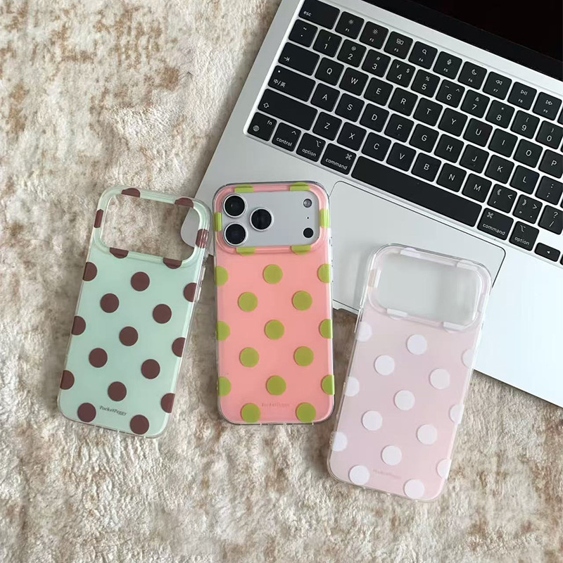 Polka Dot สไตล์เรียบง่าย Samsung S22 S23 S24 S25 S26 FE Ultra เคสโทรศัพท์ S25FE เคสป้องกัน A56 A55 กรณี