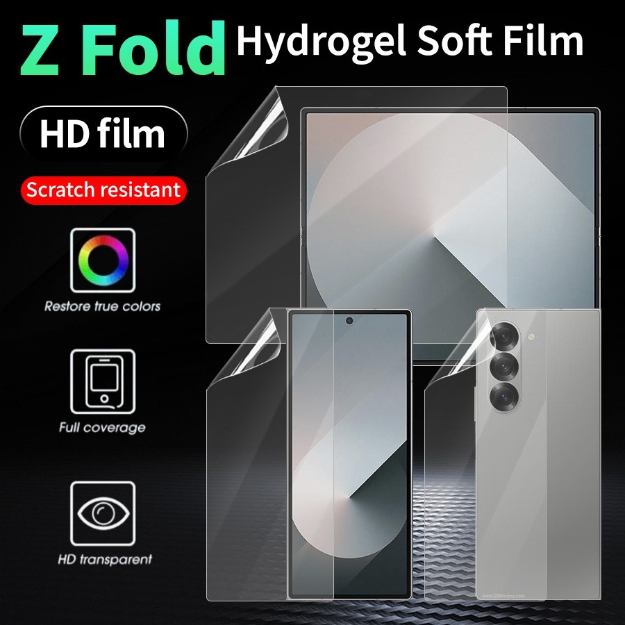 ฟิล์มไฮโดรเจลกันรอยหน้าจอสําหรับ Samsung Z fold 3/Z fold 4/Z 5/Z 6/Z 7/Z fold 8 Ultra