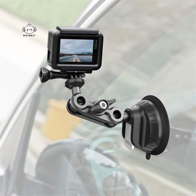 {maybest} Action Camera Dash Cam Phone Car Mount Car Vacuum Cup Phone Action Camera Holder 1/4 นิ้วส
