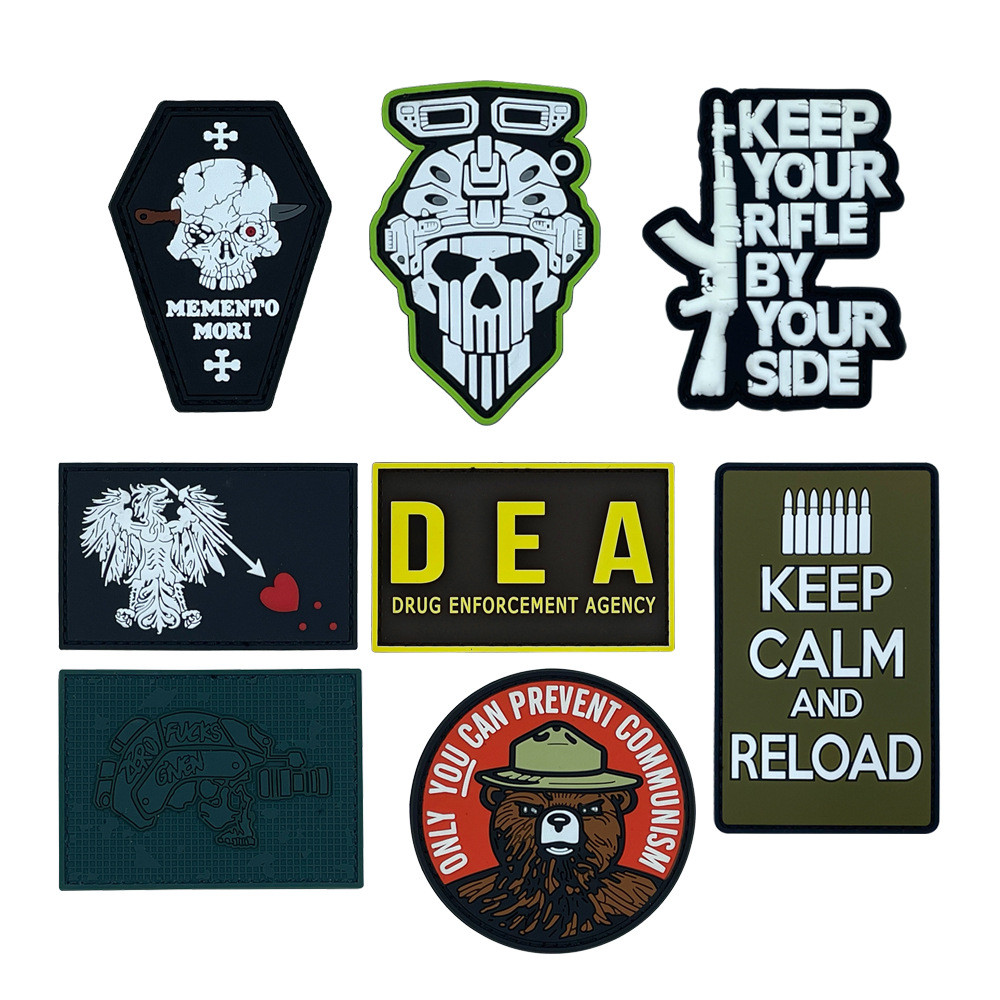 PVC ป้ายยางยางนุ่ม Epoxy Patch DEA ยุทธวิธี Morale Badge หมวกกันน็อค Armband ป้ายบนกระเป๋าเป้สะพายหลัง,สติกเกอร์บนเสื้อผ้า,Applique สําหรับเสื้อผ้าหัวเข็มขัดตะขอ