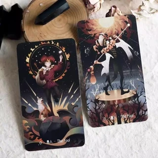 ดาวส่องสว่าง Night Oracle การ์ด 78 ไพ่ทาโรต์ Divination Edition FortuneTelling Deck Borad เล่นเกม Tarot Deck