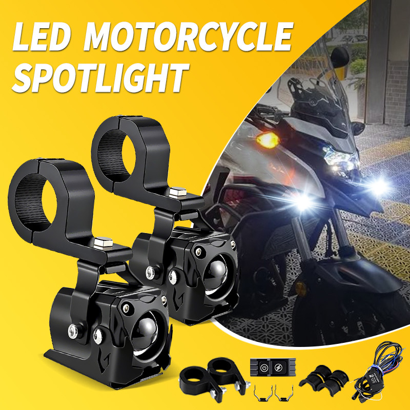 2PCSรถจักรยานยนต์LEDไฟหน้าด้านหน้าสําหรับHonda CB650R 2019 2020 2021 CB650 R CB 650 R Hi/Lo Beamหมอก