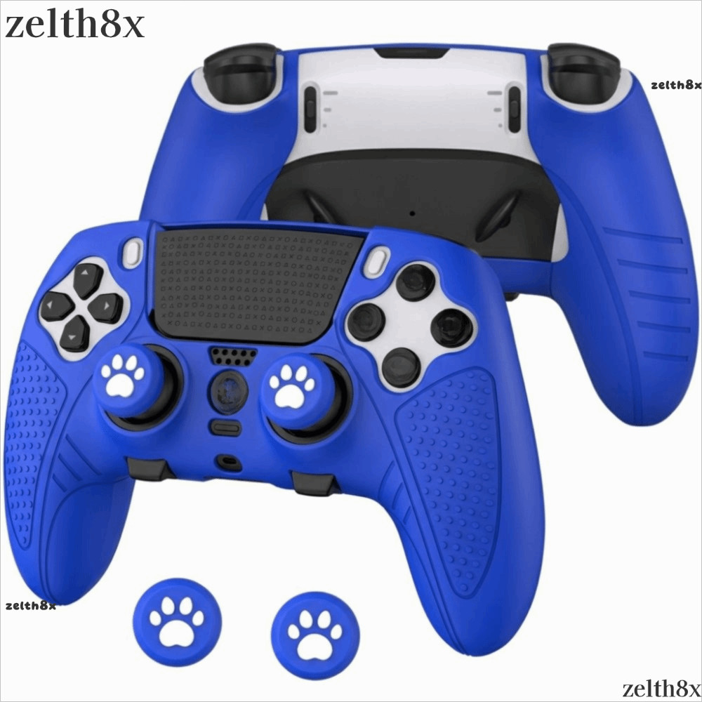 ZELTH Controller Set, ซิลิโคนพร้อม Thumb Grip Caps Controller Skin, Anti-scratch Anti-slip แขนป้องกั