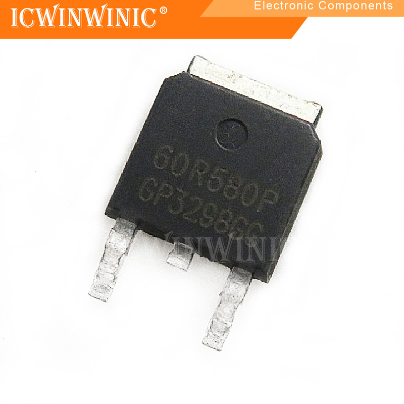 5 ชิ้น 60R580P 60R580 TO-252 ส่วนประกอบอิเล็กทรอนิกส์C