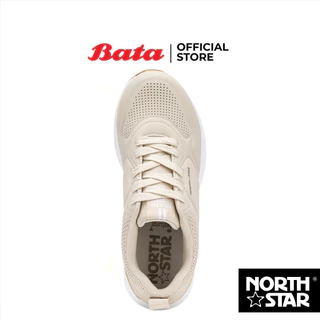 Bata บาจา North Star รองเท้าผ้าใบสนีคเกอร์ แบบผูกเชือก สำหรับผู้หญิง รุ่น HANS สีเบจ 5208148 สีขาว 5201148