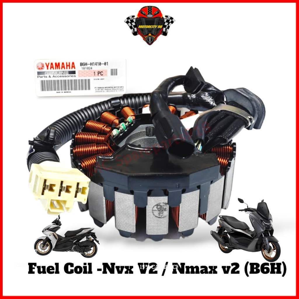 YAMAHA NVX155 V2 NVX V2 NMAX 155 V2 FUEL COIL ASSY MAGNET COIL ROTARY COIL STARTOR COIL B6H-H1410-00