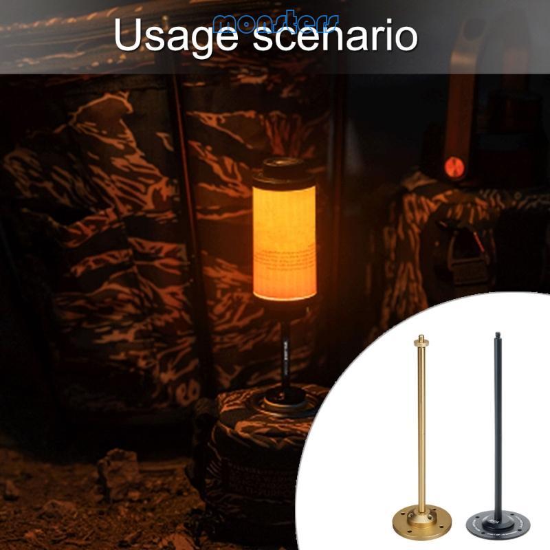 Mon Light Weight Outdoor Light Support Holder Camping Lights Support Stand Aluminium Alloy Desktop L
