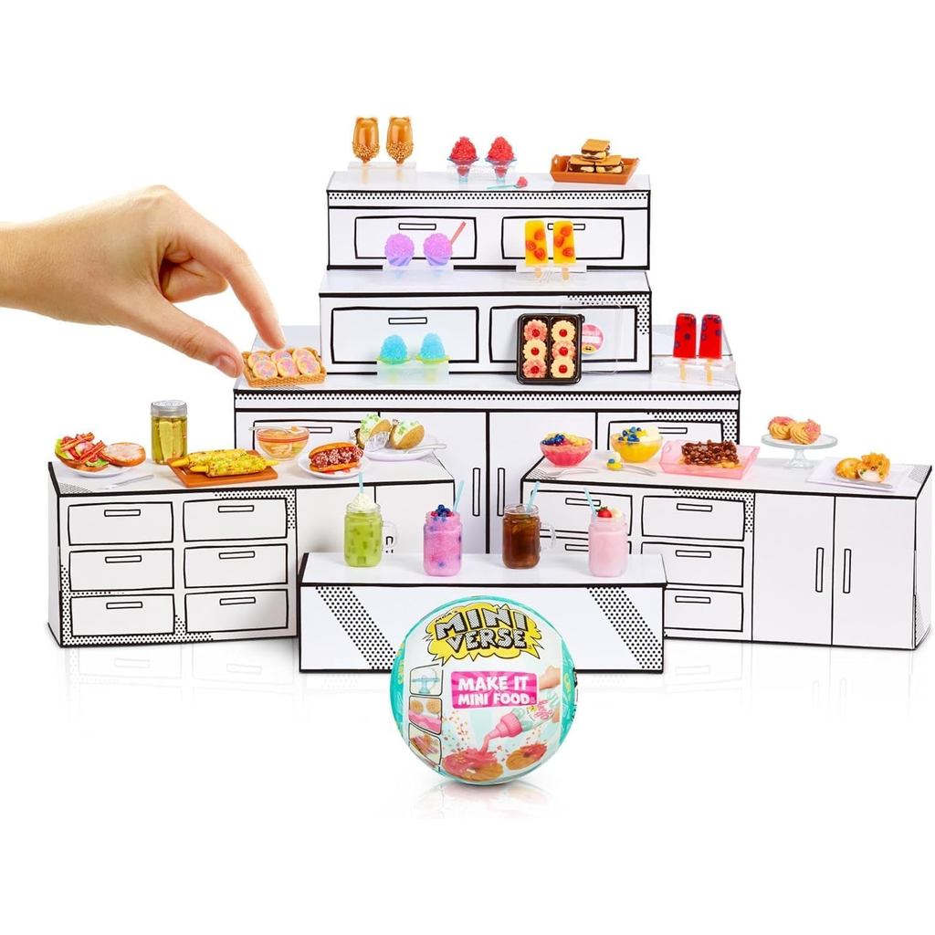 Miniverse Make It Mini Food Cafe Series 3 Mystery Blind Capsule Over 100 ส่วนผสมขนาดเล็กที่ไม่ซ้ํากั