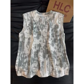 เสื้อยืดผู้ชาย คอวีผ้ามัดย้อม สไตล์เกาหลี ทรงหลวม Oversize เสื้อเที่ยวทะเล ผ้าเย็นระบายอากาศได้ดี ใส่สบาย ราคาถูก