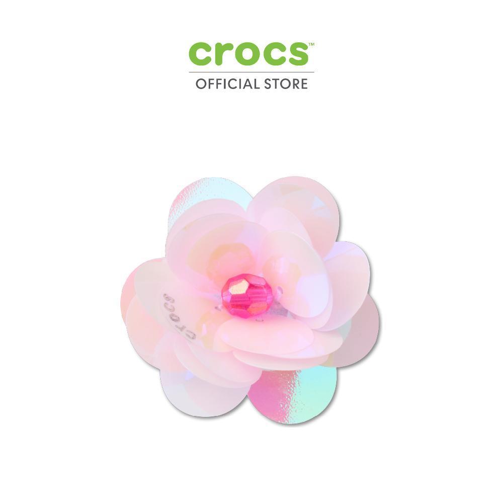 CROCS ตัวติดรองเท้า JIBBITZ™ SEQUIN PINK FLOWER รุ่น 10018657 - MULTICOLOR