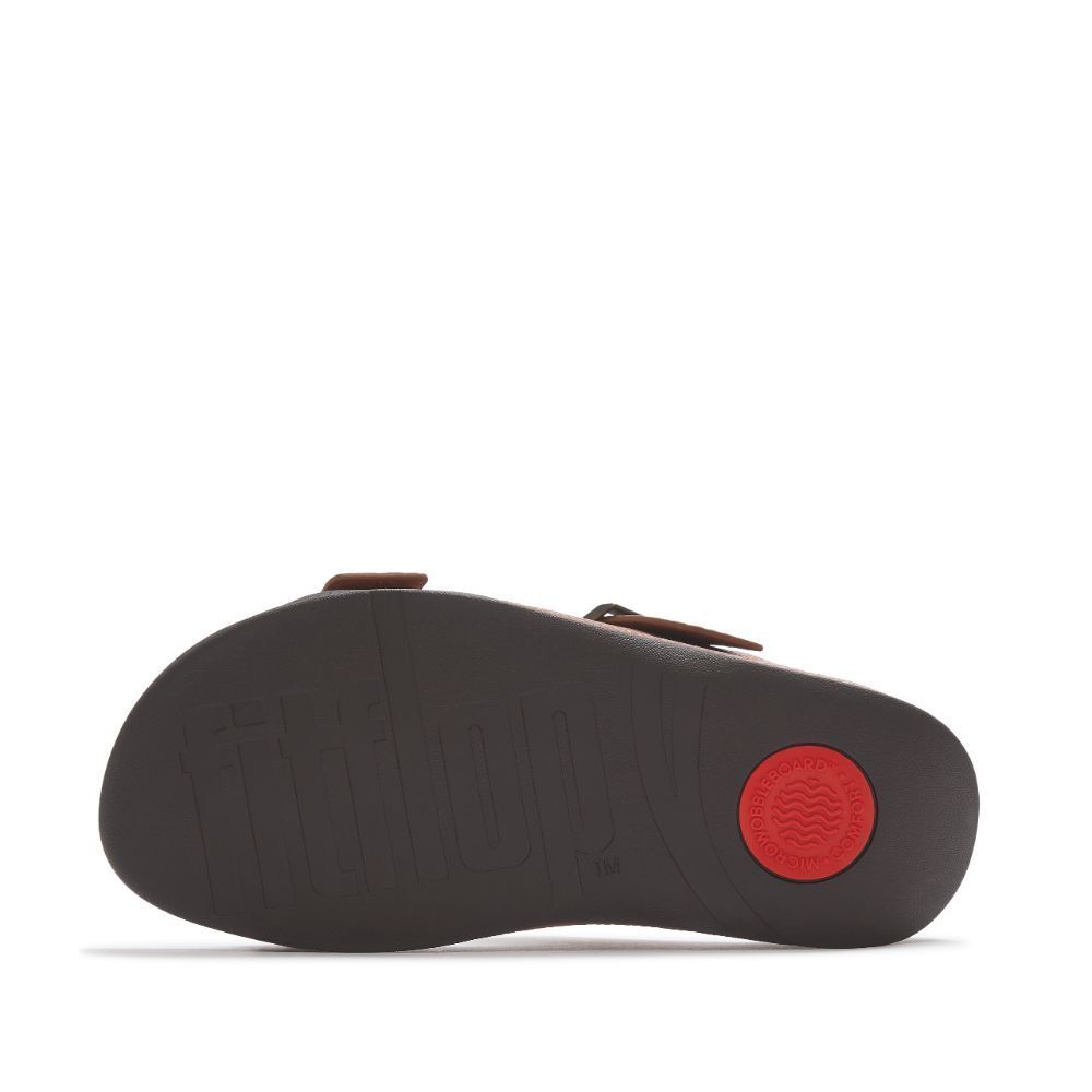 FITFLOP GOGH MOC BUCKLE EMBOSSED-LEATH รองเท้าแตะผู้ชาย รูปที่ 4
