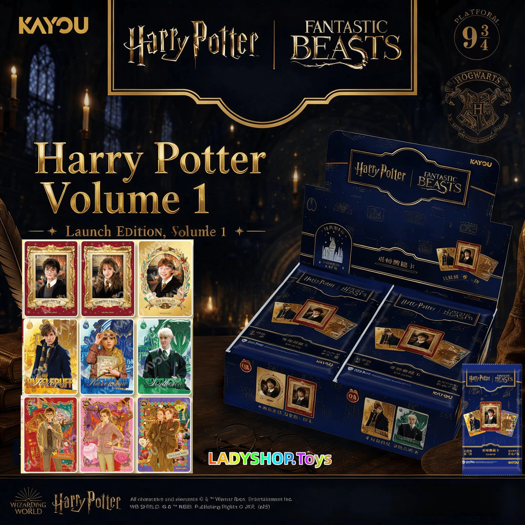 KAYOU การ์ดทัวร์ การ์ดแฮรี่พอตเตอร์ การ์ดสะสมพ่อมด ของนรก การแก้ไข คอลเลกชันสินค้าของแท้อย่างเป็นทางการแพคเกจบัตร