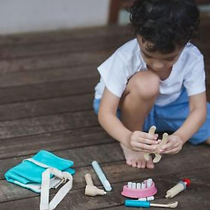 PlanToys ของเล่นไม้ 3493 Dentist Set ชุดหมอฟัน เสริมพัฒนาการ สำหรับเด็กอายุ 3 ปี ขึ้นไป — صورة 2