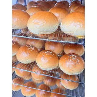 ขนมปังบริยอชเบอร์เกอร์ (โรยงา) Brioche Burger Bun Homemade บรรจุ 6 ก้อน