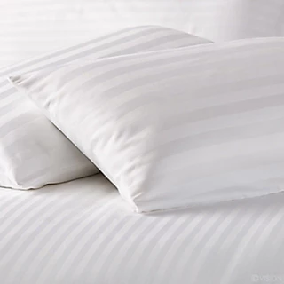 ผ้าปูที่นอนโรงแรม5ดาว ลายริ้ว 620เส้น กันไรฝุ่น นุ่มลื่น Cotton 100%