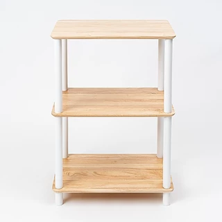 THEWOOD 'S TALE ชั้นวางของ 3-LAYER SHELF ประกอบง่าย ผลิตจากไม้ธรรมชาติ เหมาะสำหรับวางของอเนกประสงค์