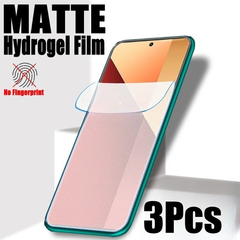 3 ชิ้น Anti Blue Light Ultra HD Soft Hydrogel ฟิล์ม Matte Frosted Soft ฟิล์มสําหรับ Huawei Y Y6 Y6p 