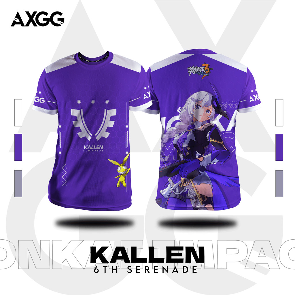 Axgg Honkai Impact V2 - Kalen Collection เสื้อยืดสําหรับเล่นเกม