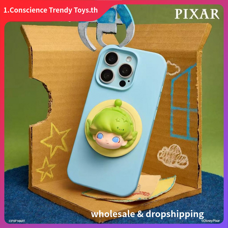 P POPMART DIMOO WORLD x PIXAR Co-Branded Series ที่วางโทรศัพท์แม่เหล็กกล่องปริศนา