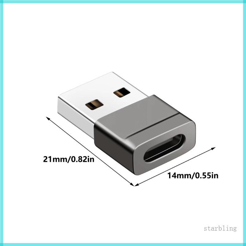 Star Phone USB C Female เป็น USB A Male Converter สําหรับ Fast File Transfers File Sharing