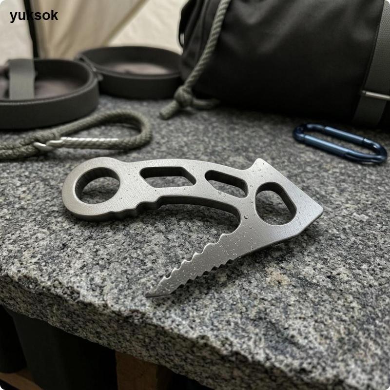 Yuksk ปีนเขา Anchor Hook Machined Finish ชั่วคราว Anchor Hook Bolt Hanger Compact Climbing Bolt Hang