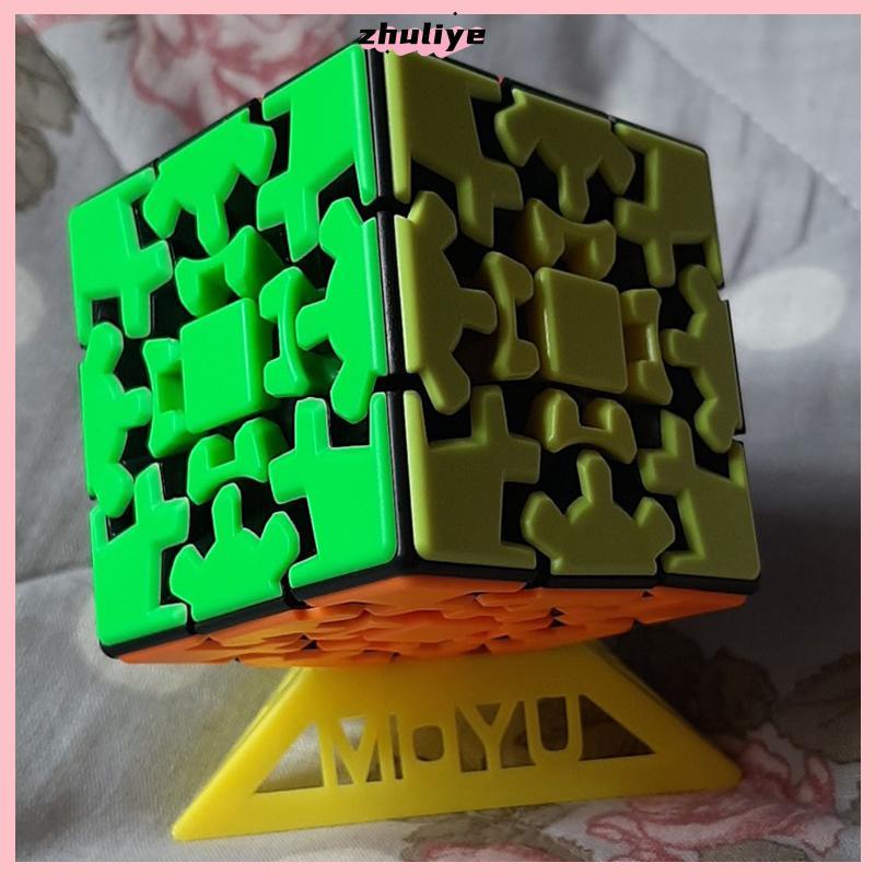 <zhuliye123> 3x3 Gear Cube Original Stierless Smooth และ Gear Mechanicalers Perfect Puzzle Nice