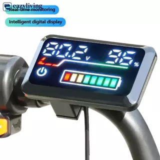 EAZYLIVING รถจักรยานยนต์ดิจิตอลจอแสดงผลระดับแบตเตอรี่ 48 V-72 V ไฟฟ้าสกู๊ตเตอร์ Precision Power Display สําหรับ E-Bike รถแรงดันไฟฟ้า M9S7