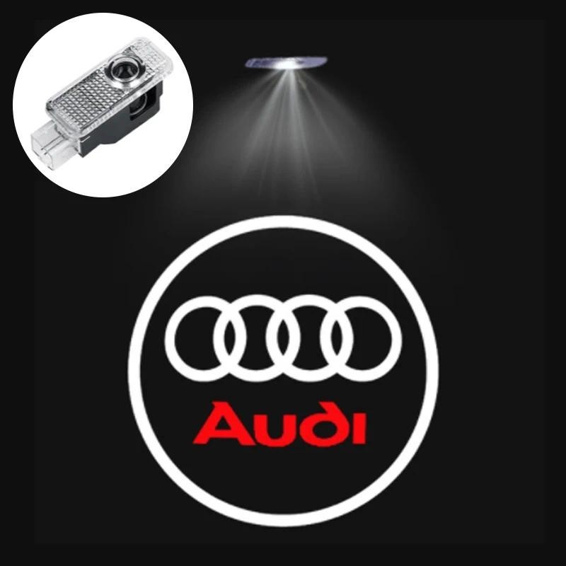 2024 รถประตูยินดีต้อนรับไฟ Led HD โปรเจคเตอร์โคมไฟ Audi A3 A4 B8 8P 8V A6 C7 A5 Q5 B7 B6 B9 SLINE QU