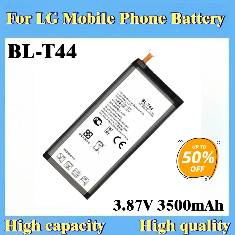 100% ใหม่แบตเตอรี่โทรศัพท์คุณภาพสูง 3.87V 3500mAh BL-T44 สําหรับ LG Stylo 5 K50 K51 Q60 K40S X6-2019