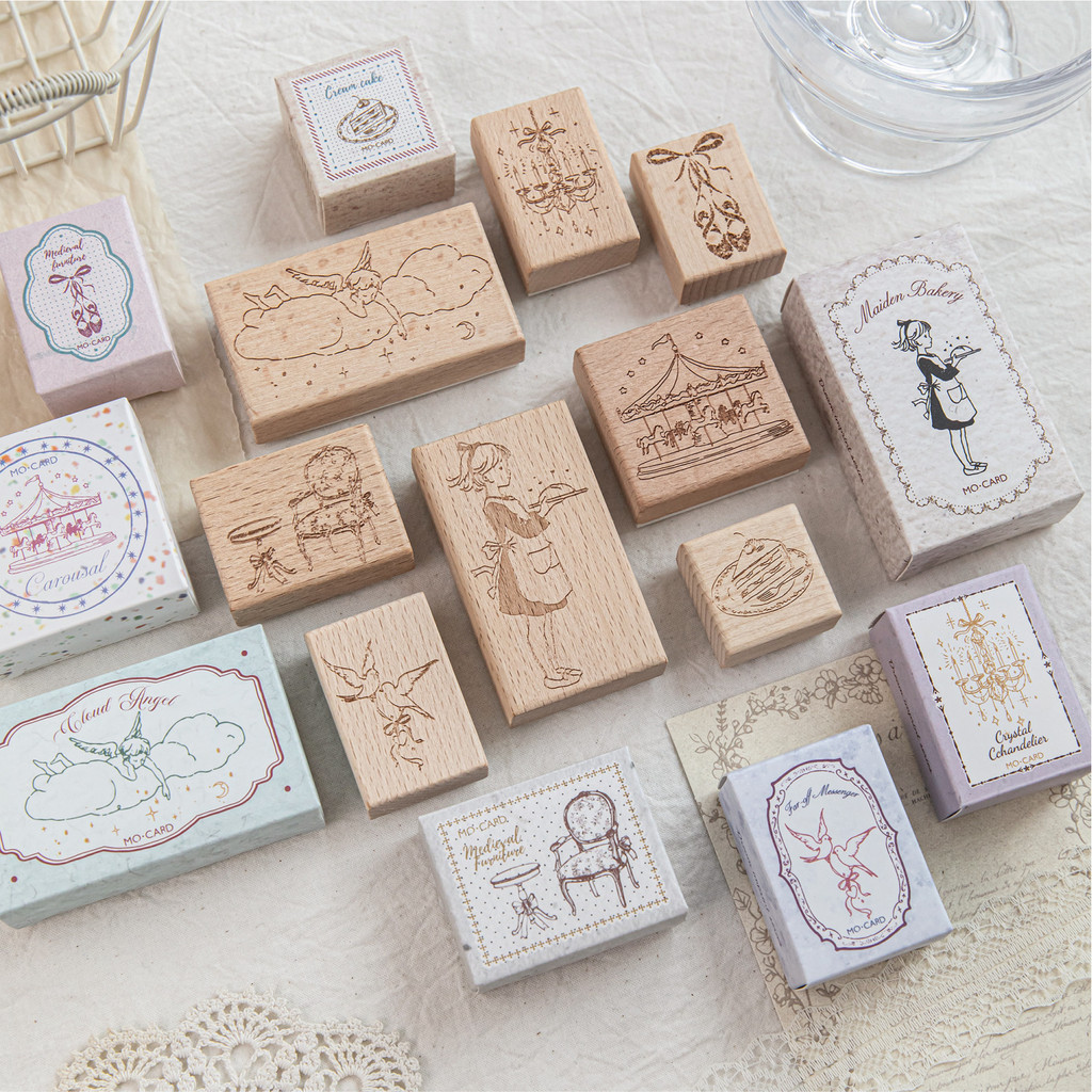 ไดลี่|1 ชิ้น/แพ็ค Retro Fairy Tale Beech Seal คู่มือ DIY ตกแต่ง Basic All-match Seal คู่มือ Typesetting ตกแต่งซีล