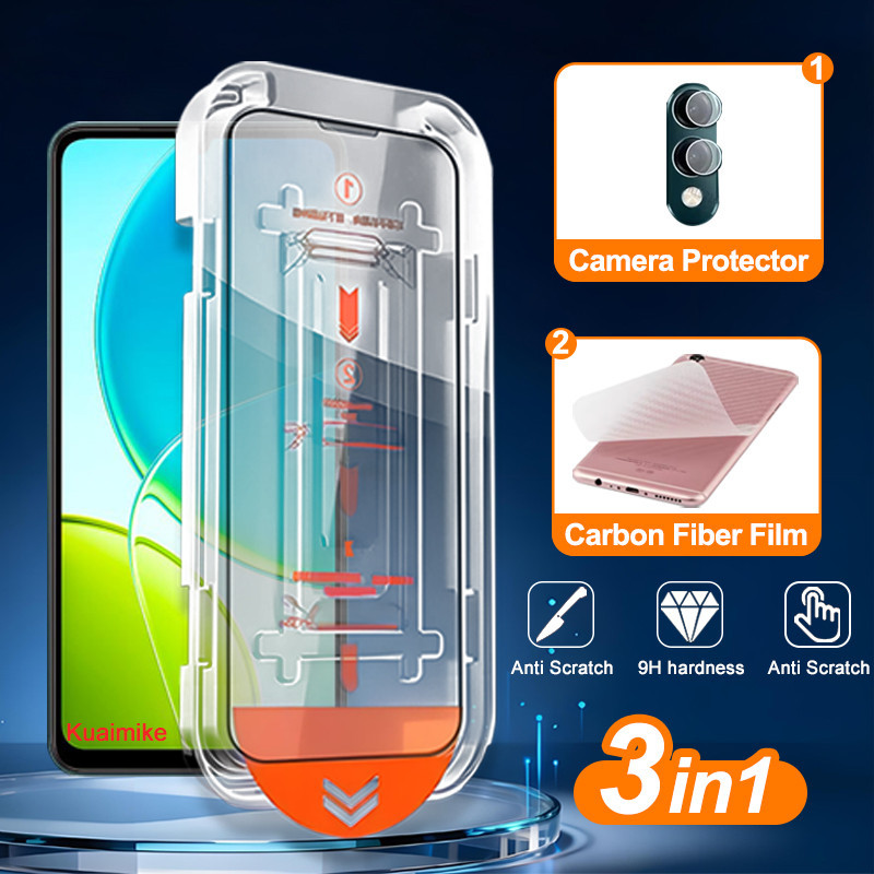 3-in-1 Vivo Y04 9HกระจกนิรภัยสําหรับVivo Y04s Y05 Y03 Y03T Y02 Y02T Y02a Y02s Y01 Y31d Y21d Y11d Y21