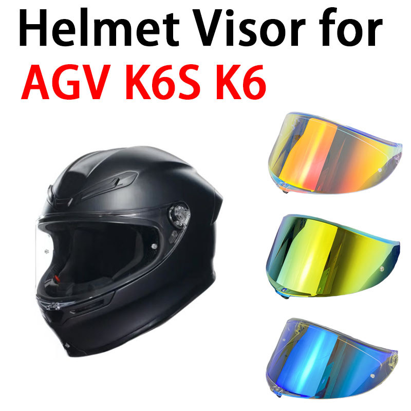 K6S หมวกกันน็อค Visor สําหรับ AGV หมวกกันน็อครถจักรยานยนต์ Night Vision Visor Len สําหรับ AGV K6 หมว