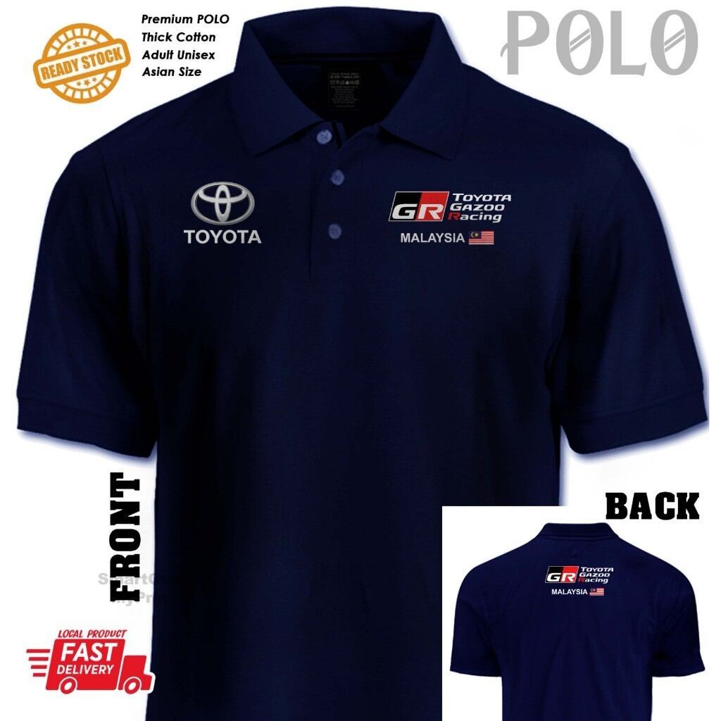 เสื้อโปโลคอปก Toyota Azoo เสื้อคอปก Racin Vios R Supra TRD