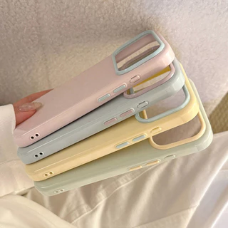 เคสมือถือ For iPhone 13 17 Pro Max Case For iPhone 15 14 16 Pro Max 15 Pro Max เคสโทรศัพท์ลายมาการองสีสันสดใสน่ารักสดใส