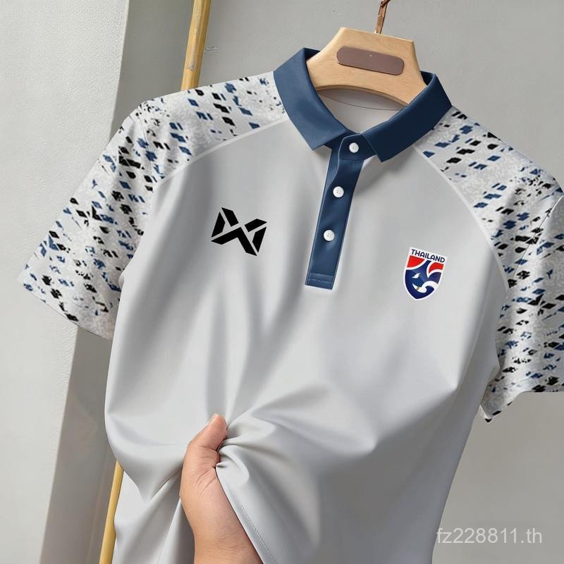ผู้ชายผู้หญิงสไตล์เดียวกันสีจับคู่ Raglan ไหล่ Quick-Drying POLO เสื้อปกกีฬาแขนสั้นแบดมินตันเทนนิสการฝึกอบรมชุด Breathable Casual Top
