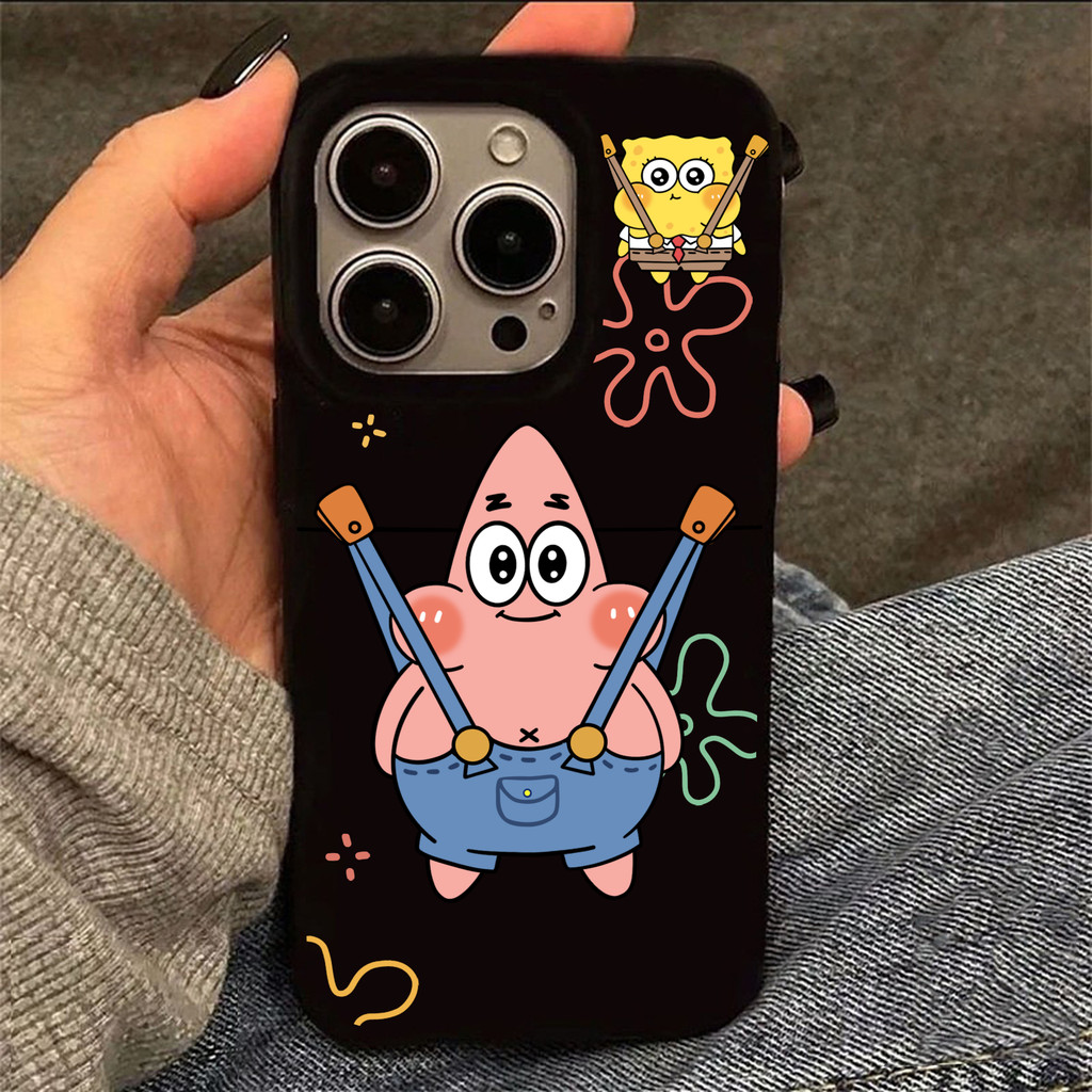 เคสไอโฟน 13 15 11 17 16 12 14 ProMax ลายดาวทะเลหอยนางรมคล้องสายคลื่นฟองน้ำทะเล 7 8Plus XR X XS Max