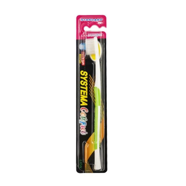 ซิสเท็มมา แปรงสีฟันคอมแพ็คนุ่มมาตรฐาน Systema Compact Standard Soft Toothbrush 1Pcs.