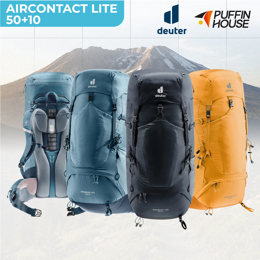 DEUTER AIRCONTACT LITE 50+10 เป้เดินป่าสำหรับผู้ชาย 50+10 ลิตร