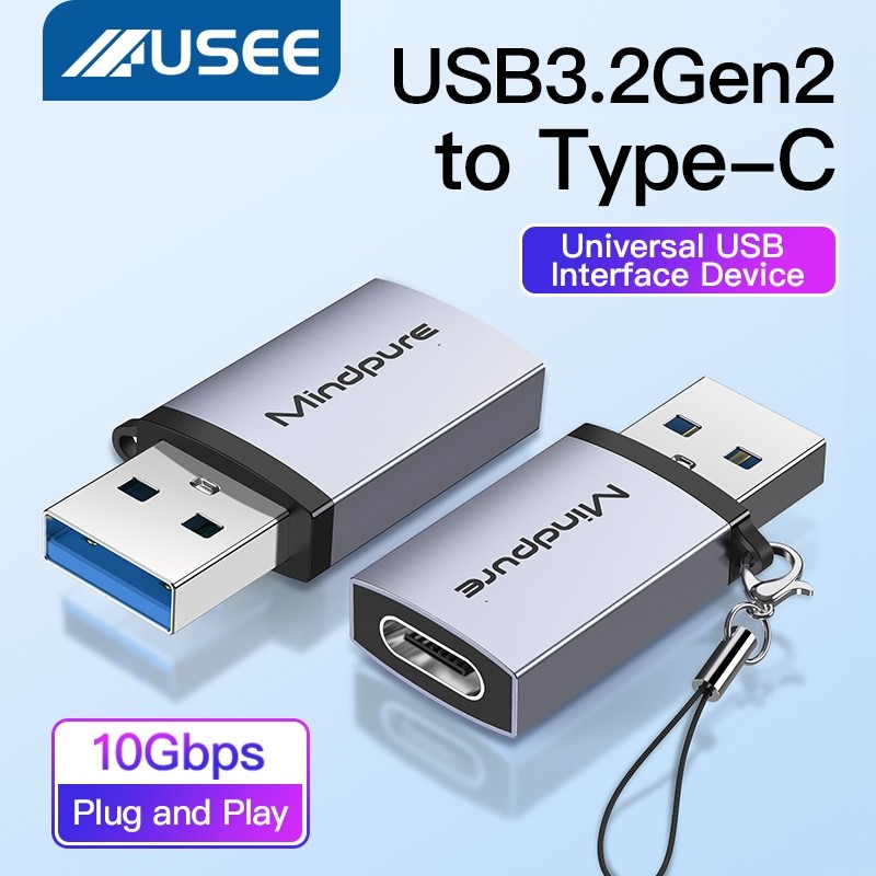 USEE USB-C OTG Gen2 10Gbps อะแดปเตอร์ USB 3.2 to Type-C / Type-C to USB 3.2 อะแดปเตอร์
