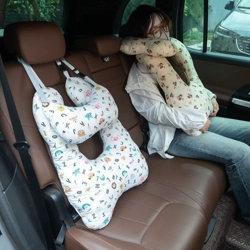 New lumbar support cushion for car, neck and head lumbar pillow for car seat12y Car backrest cushion
