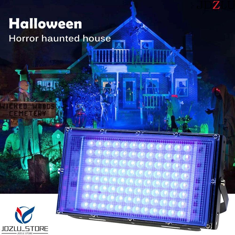 JDZLU UV Floodlight, 50W/100W 395nm UV Lamp, Home Decor Effect Light 120 Glow UV Stage Lamp Bar