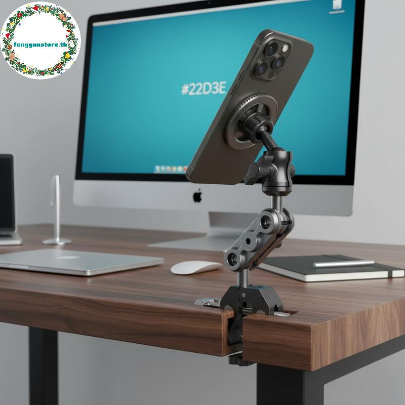YUNSTORE ที่วางโทรศัพท์แม่เหล็กกันสนิม All-Metal โทรศัพท์ Braet สําหรับลู่วิ่ง Spin Bike รถเข็นเด็กร