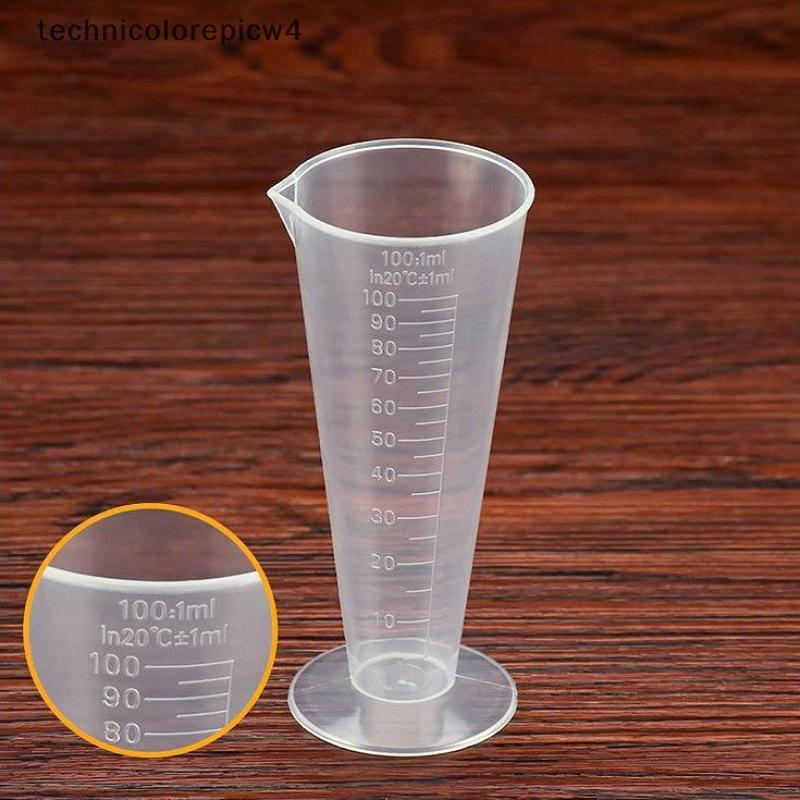 Tpth 100ML ถ้วยตวงพลาสติกโปร่งใสขนาดถ้วยตวง Pour Spout พร้อมที่จับคอนเทนเนอร์ของเหลวสําหรับห้องครัวบาร์อุปกรณ์ Glory