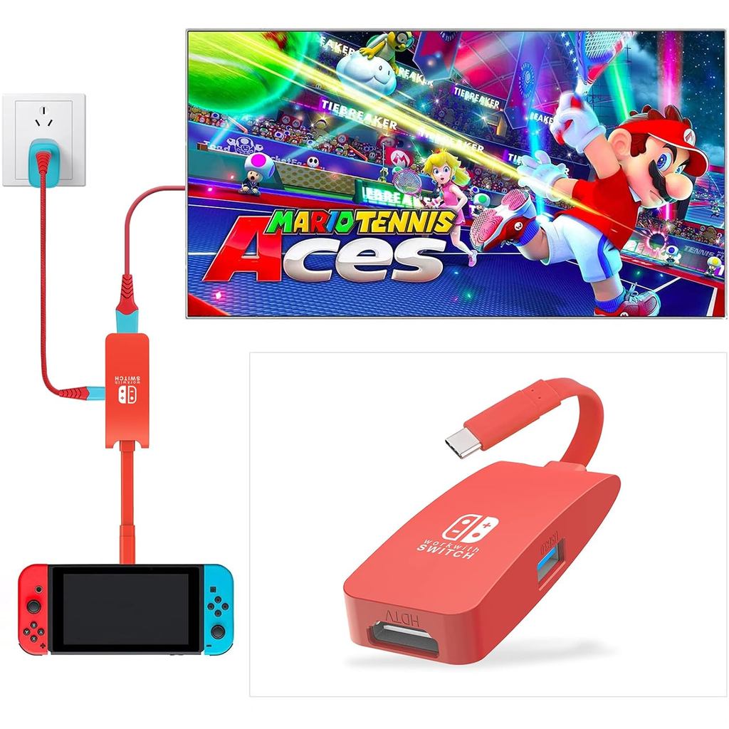 G GOPALA สําหรับ Nintendo Switch Dock, 4K @ 60Hz Switch แบบพกพาสวิทช์ Docking Station สําหรับ TV, 10