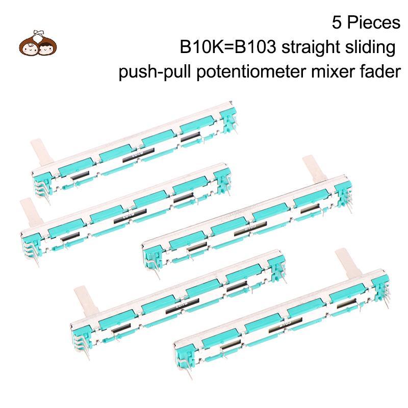 BEF 5 ชิ้น 75 MM Double B10K Original B10KX2 Behringer Pot Mixer Fader TH