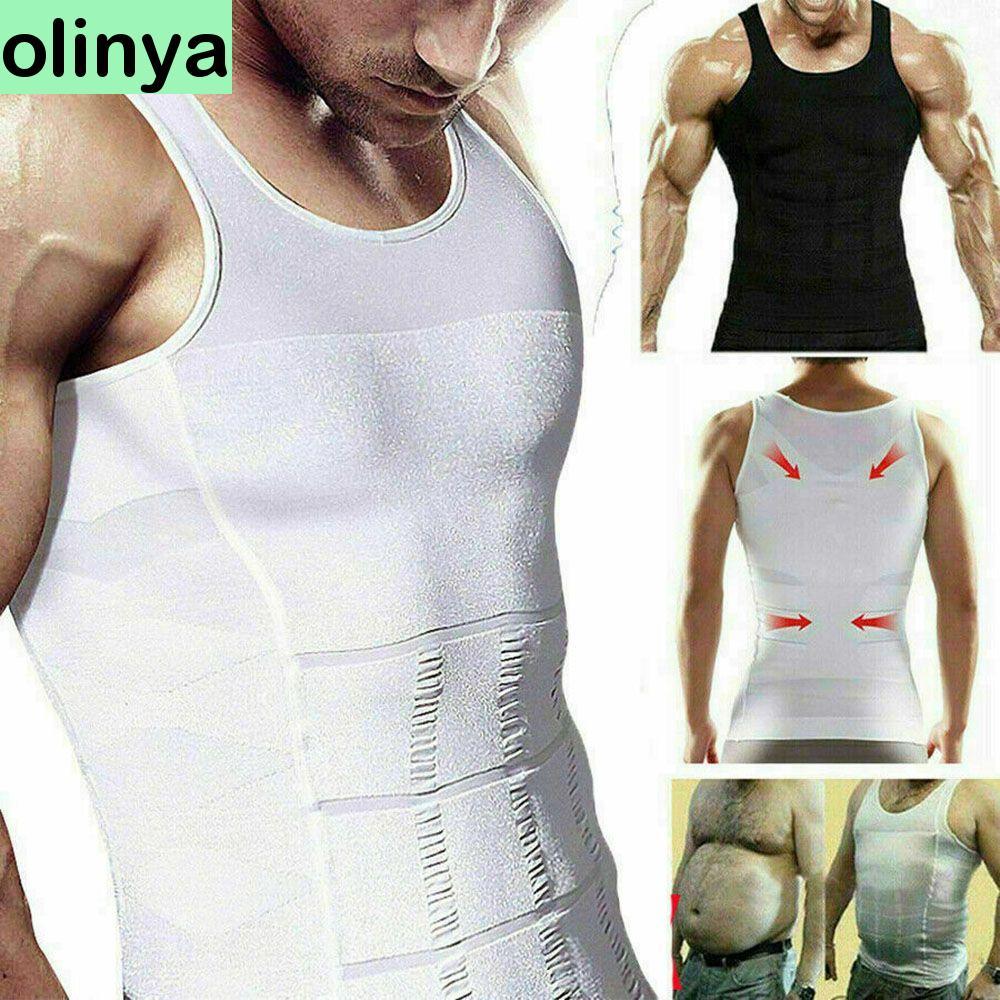 OLINYA Body Shaper Belly Control ชุดชั้นในชายรัดตัวกระชับสัดส่วน