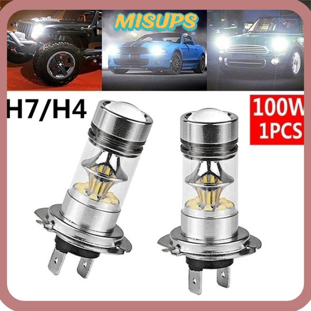 MISUPS H4 H7 ไฟขับขี่ร้อน 100W 8000K