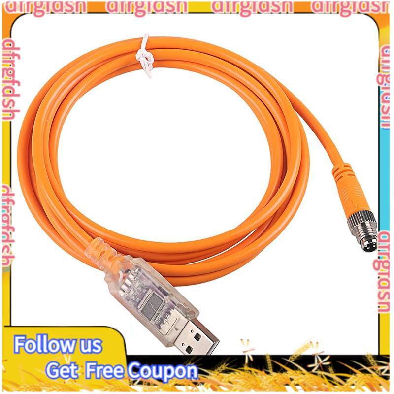 D&F FT232R USB to M8 M8 สายทดสอบ FT232R USB to M8 4pin Aviation RS232 Serial การสื่อสาร PLC Cable