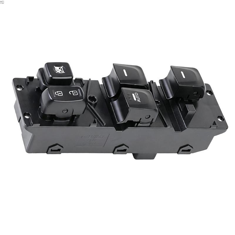 TG 93570-2V005 ชุดควบคุมสวิตช์หน้าต่างรถยนต์ ชิ้นส่วนประตูสีดํา